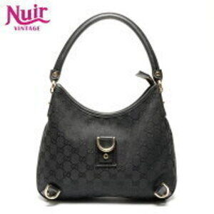 Gucci GG Canvas Abbey Shoulder Bag Black
